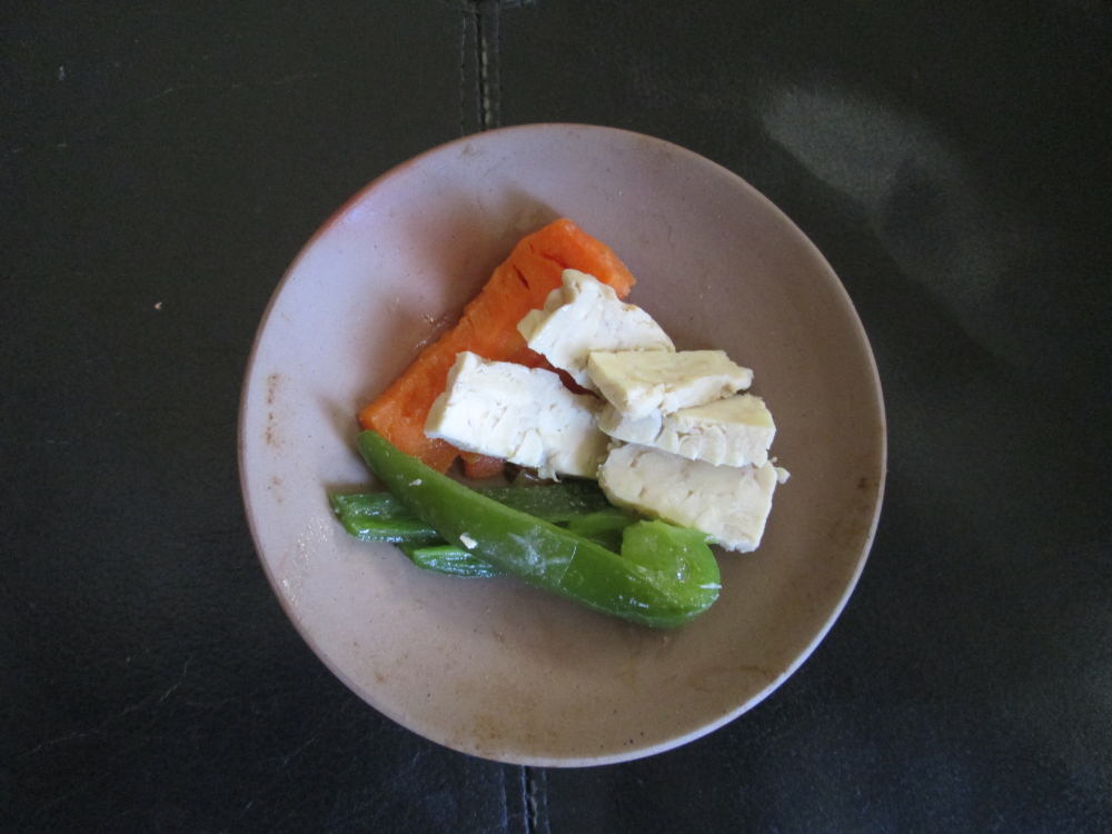 レシピ「お漬物にテンペ」